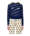 Gimaguas Navy Zebara Sweater In Blue
