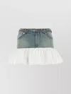 Gimaguas Nena Denim Cotton Flare Mini Skirt