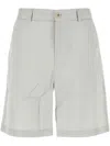 Gimaguas Embroidered Modal Blend Nicolas Bermuda Shorts In Grey