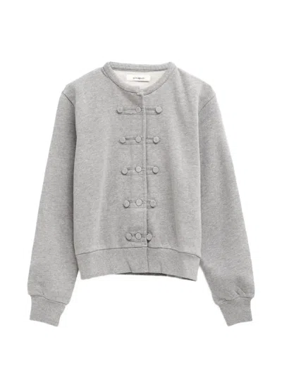 Gimaguas Nube Frog-fastening Sweatshirt In Gray