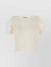Gimaguas Ivory Nylon Blend Kiss Sweater