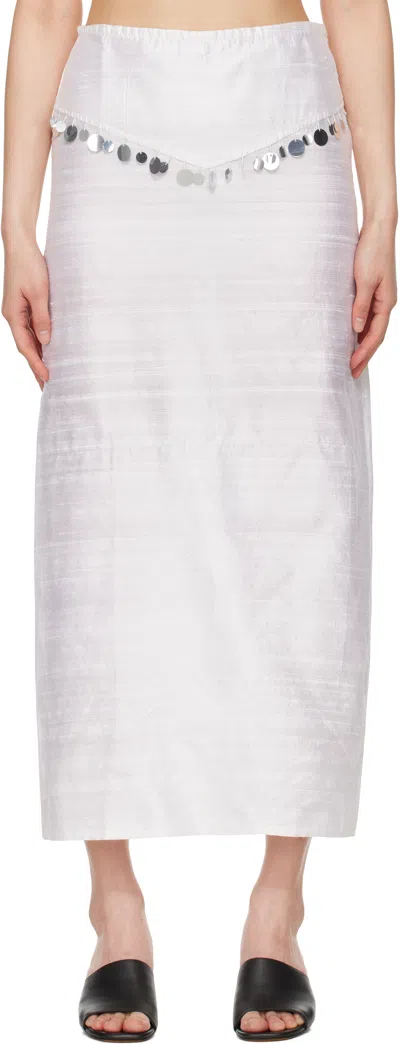 Gimaguas Off-white Diane Maxi Skirt