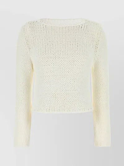 Gimaguas Open Design Cropped Knit Sweater