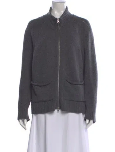Pre-owned Gimaguas Open Front Sweater In Gray