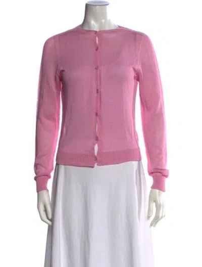 Pre-owned Gimaguas Open Front Sweater In Pink