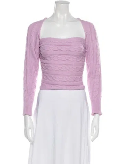 Pre-owned Gimaguas Open Front Sweater In Purple