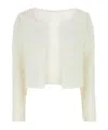 Gimaguas Cropped Knit Cardigan Tiare In White