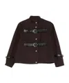 Gimaguas Buckle-strap Jacket In Brown