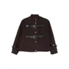 Gimaguas Buckle-strap Jacket In Brown