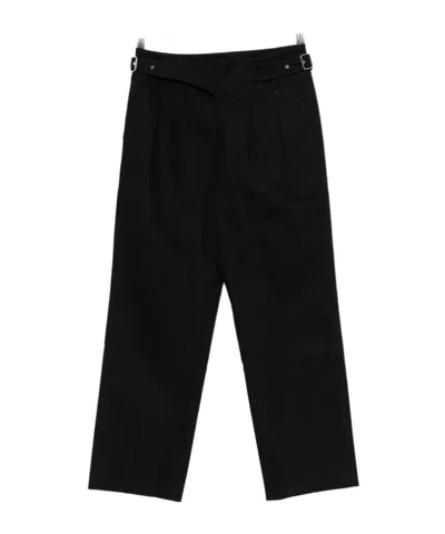 Gimaguas Belted Pleated Trousers In Black