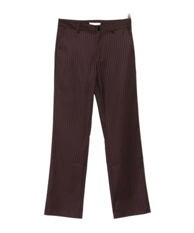 Gimaguas Pinstripe Trousers In Brown