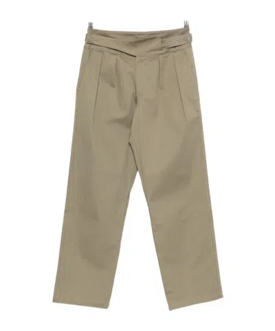 Gimaguas Pleated Belted Trousers In Green