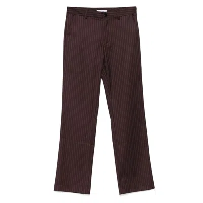 Gimaguas Pinstripe Trousers In Brown