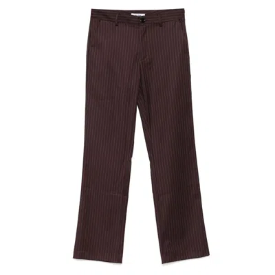 Gimaguas Pinstripe Trousers In Brown