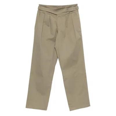 Gimaguas Pleated Belted Trousers In Green