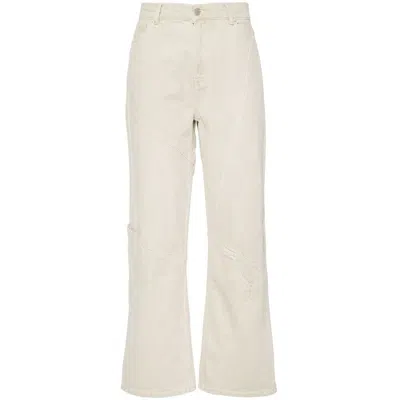 Gimaguas Beverly Low-rise Straight-leg Jeans In Neutrals