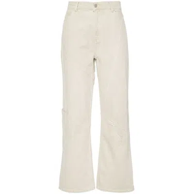 Gimaguas Beverly Low-rise Straight-leg Jeans In Ecru