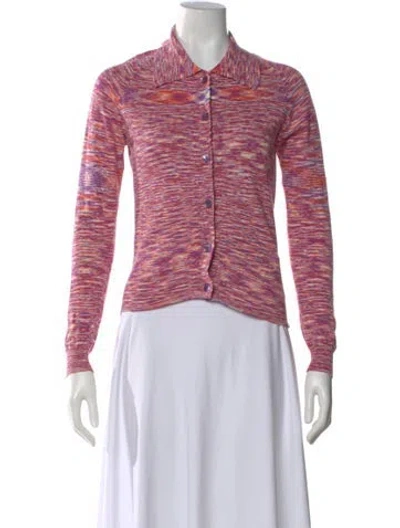 Pre-owned Gimaguas Patterned Sweater In Pink