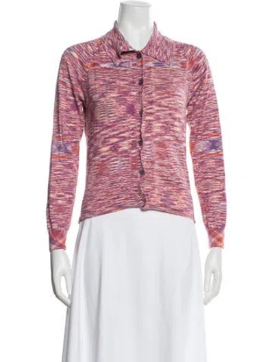 Pre-owned Gimaguas Patterned Sweater In Pink