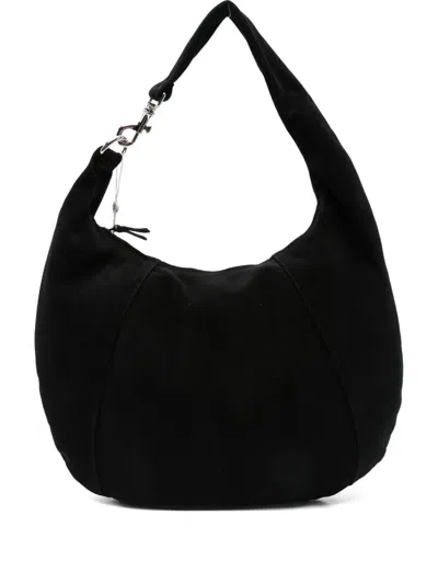 Gimaguas Paula Suede Shoulder Bag In Black