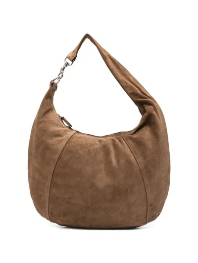 Gimaguas Paula Suede Shoulder Bag In Brown