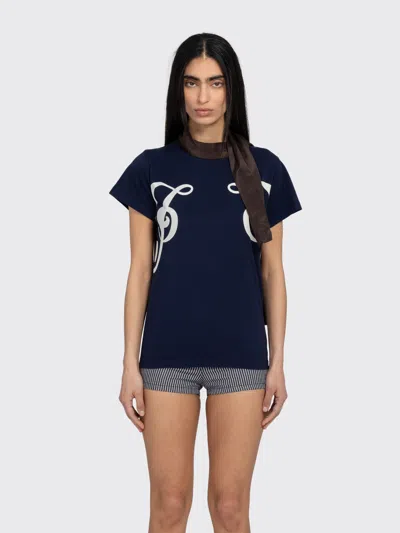 Gimaguas Phoebe Graphic-print T-shirt In Blue