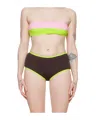 Gimaguas Pink & Green Lanai Bikini Top In Pink