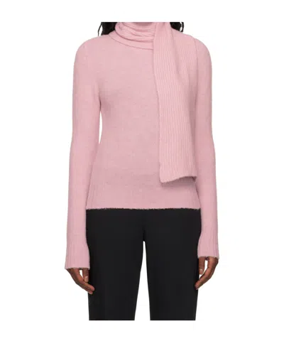 Gimaguas Pink Scarf Turtleneck