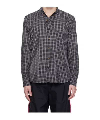 Gimaguas Plaid Shirt In Gray