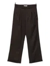 Gimaguas Pleated Tailored Trousers In Brown