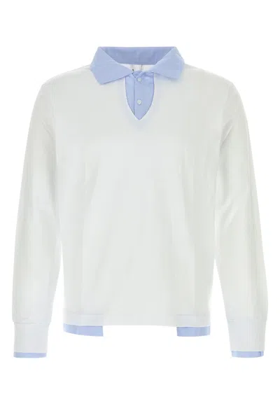 Gimaguas Luis Cotton Polo Shirt Long Sleeves In White