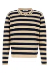 Gimaguas Leo Embroidered Cotton Polo Shirt In Stripped