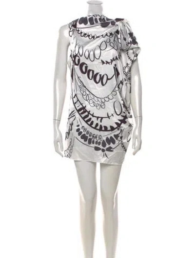 Pre-owned Gimaguas Printed Mini Dress W/ Tags In Multicolor