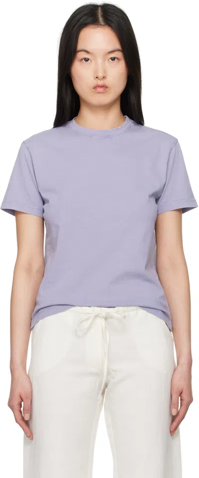 Gimaguas Crew Neck Cotton T-shirt With Short Sleeves In Purple