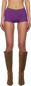 Gimaguas Purple Rene Shorts In Lilac/grey