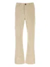 Gimaguas Velvet Rene Trousers Pockets Belt Loops In Neutral