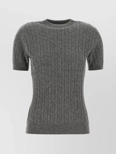 GIMAGUAS RINA SWEATER SHORT SLEEVE CABLE KNIT