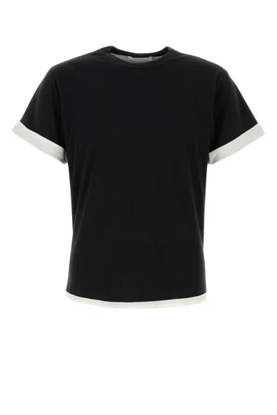 Gimaguas Roman Contrast-trim T-shirt In Black