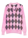Gimaguas Rory Argyle-pattern Sweater In Pink