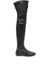 Gimaguas Round-toe Over-the-knee Boots In Black