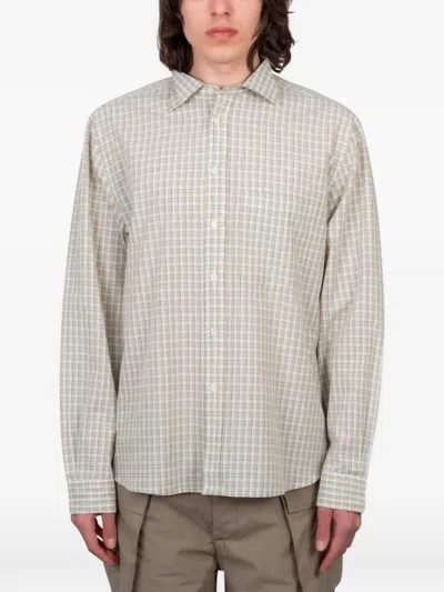 Gimaguas Ruben Check-print Shirt In Gray