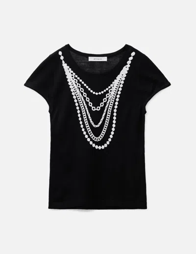 Gimaguas Sanvi Collar T-shirt In Black