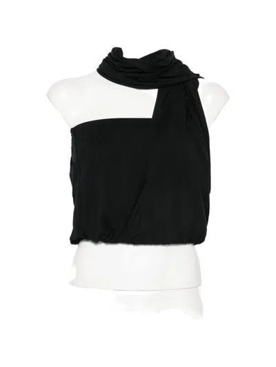 Gimaguas Scarf-detail Top In Animal Print