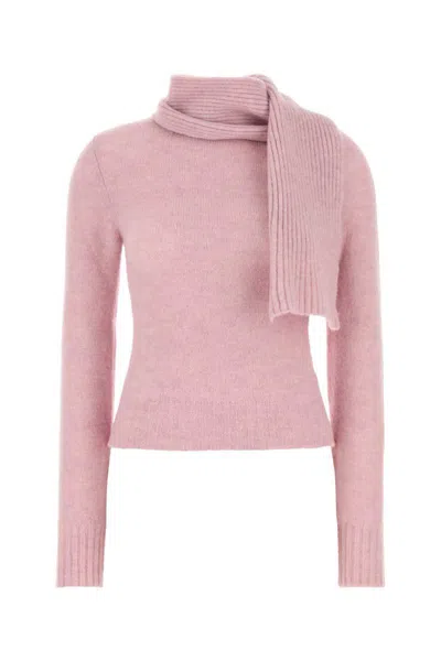 Gimaguas Pink Scarf Turtleneck