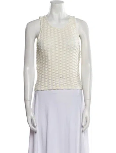Pre-owned Gimaguas Scoop Neck Sleeveless Top In Neutral