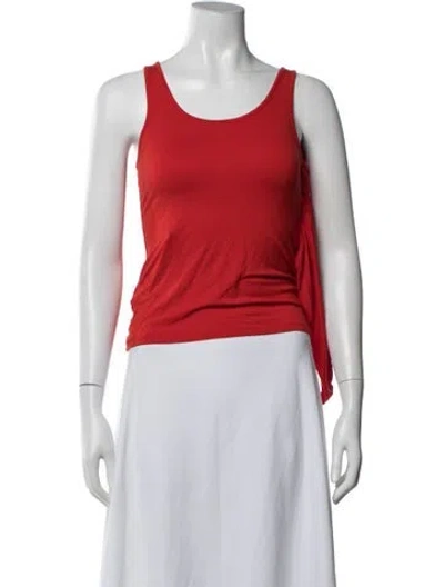 Pre-owned Gimaguas Scoop Neck Sleeveless Top In Red