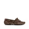 Gimaguas Eyelets Tie Loafers In Brown