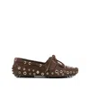 Gimaguas Eyelets Tie Loafers In Brown
