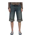 Gimaguas Blue Baggy Denim Shorts In Blue