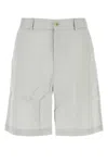 Gimaguas Embroidered Modal Blend Nicolas Bermuda Shorts In Stripped
